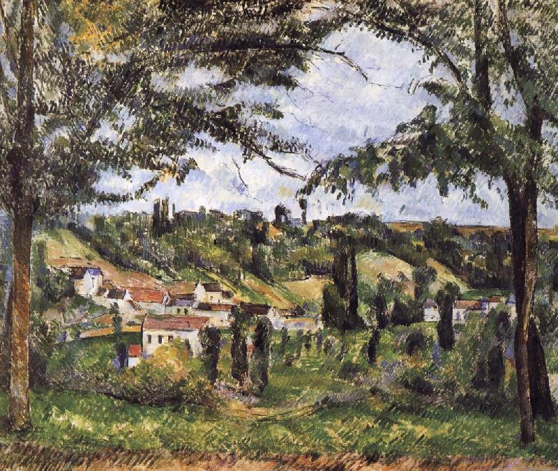 Paul Cezanne village scenery Norge oil painting art